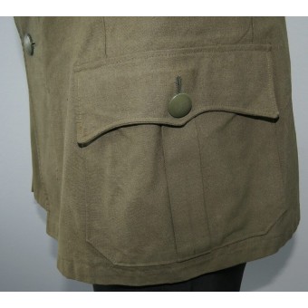 Feldbluse for hot summer in Russian Front for a Heer Unteroffizier in Signals. Espenlaub militaria