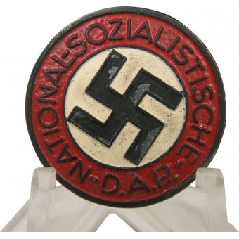 NSDAP Parteiabzeichen M 1/92 RZM. NSDAP member badge. Carl Wild. Espenlaub militaria