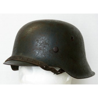 German M42 Waffen-SS steel helmet. Volunteer.. Espenlaub militaria