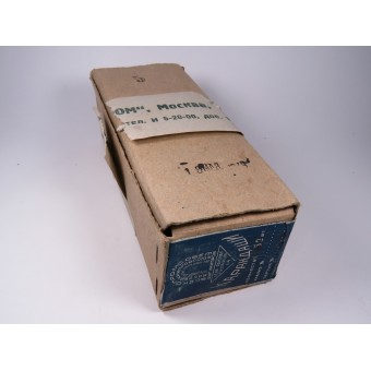 1938 Anti-fogging pencil in a wooden case for a gas mask BN T. Espenlaub militaria