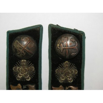 Collar tabs of the Privy Councilor of the Ministry of Railways (1885-1903) or Minister. Espenlaub militaria
