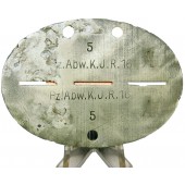 Anti tank Wehrmacht ID disc Pz Abw Kp I.R 16 early