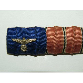 Ribbon bar Wehrmacht for 3 medals with eagle. Espenlaub militaria
