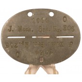 ID disc Wehrmacht. Infanterie Nachrichten Ersatzkompanie 206