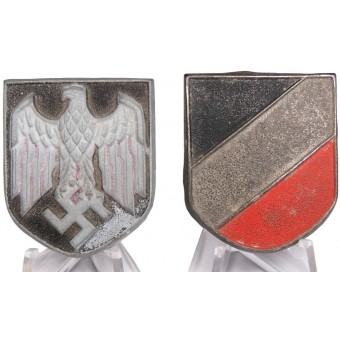 Set of Wehrmacht tropical pith helmet shields. Espenlaub militaria