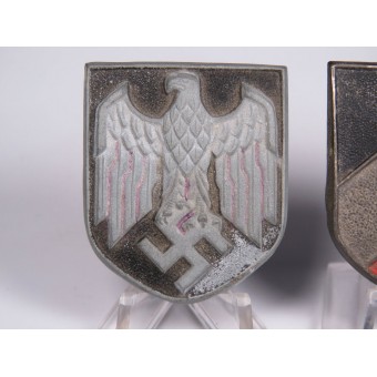 Set of Wehrmacht tropical pith helmet shields. Espenlaub militaria