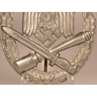 General assault badge Unknown Maker 3 Solid Zinc type 1.25.1. Espenlaub militaria