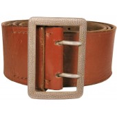 German officer’s Brown Leather Belt with claw buckle for Army or Luftwaffe Officers