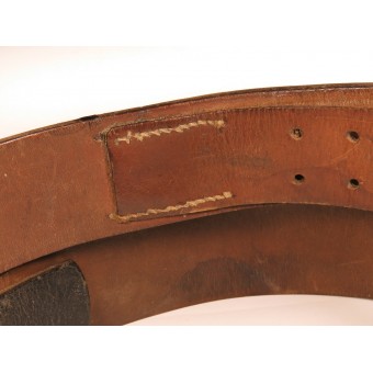 Luftwaffe or late war Wehrmacht leather combat belt. 95 cm. Espenlaub militaria