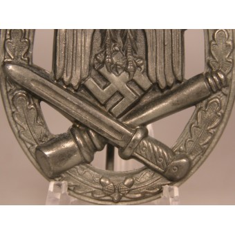 Allgemeines Sturmabzeichen. Semi-hollow Frank & Reif General Assault Badge. Espenlaub militaria