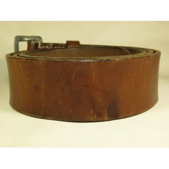 3rd Reich brown leather belt. Officers. Espenlaub militaria