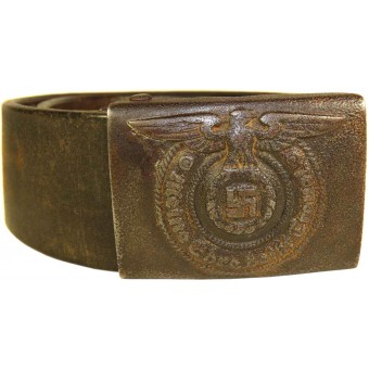 Waffen SS belt and steel buckle.. Espenlaub militaria