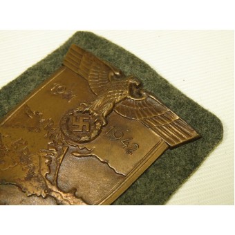 1941-1942 Krim shield bronzed steel. Espenlaub militaria