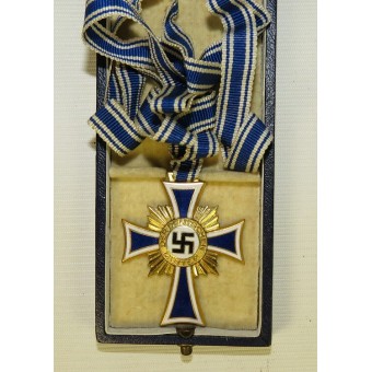 3rd Reich cross of German mother - Ehrenkreuz der Deutschen Mutter, Gold. Espenlaub militaria