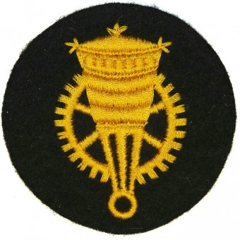 Kriegsmarine trade badge for enlisted personnel- Blocking weapon mechanics. Sperrwaffen mechaniker Laufbahnabzeichen. Espenlaub militaria