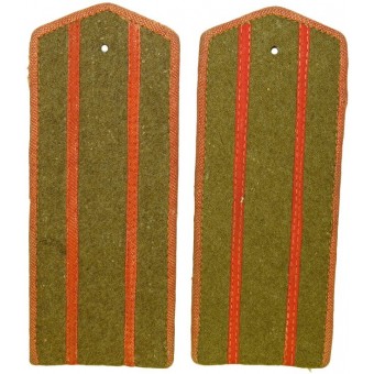 RKKA, Soviet officers in rank over major unissued war time hard shoulder boards. Espenlaub militaria