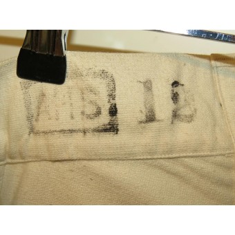 SA-Marine white trousers from Adolf Hitler Schule, marked. Espenlaub militaria
