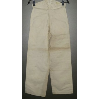 SA-Marine white trousers from Adolf Hitler Schule, marked. Espenlaub militaria
