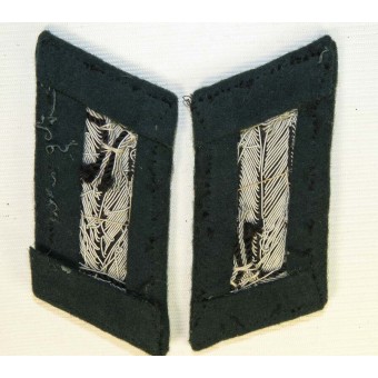 Wehrmacht Heer Pionier, collar tabs for officer with black Waffenfarbe. Espenlaub militaria
