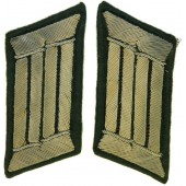 Wehrmacht Heer Pionier, collar tabs for officer with black Waffenfarbe