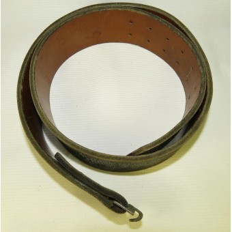 Wehrmacht or Waffen SS leather combat belt- 90 cm. Espenlaub militaria