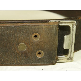 Wehrmacht, Polizei or SA-Wehrmannschafts leather combat belt. Espenlaub militaria