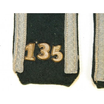 Rare transitional Infantry shoulder straps, 135 regimant. Espenlaub militaria