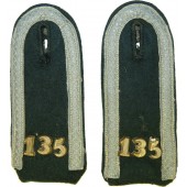 Rare transitional Infantry shoulder straps, 135 regimant