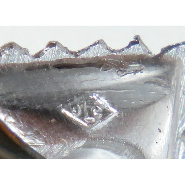 12,5 mm SS-VT or Waffen SS collar tab aluminum rank pip. Overhoff ( OLC).