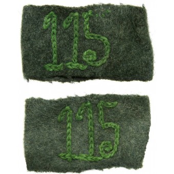 Schützen-Regiment 115 Shoulder straps slip on tabs. Espenlaub militaria