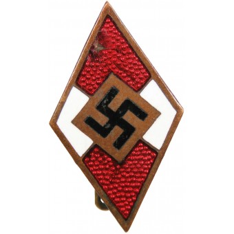 Hitler Youth member badge marked M1 / 72RZM- Fritz Zimmermann. Espenlaub militaria