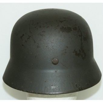 Double decal SS M35 steel helmet Q66. Espenlaub militaria