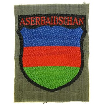 Aserbaidschan Azerbaijan volunteers in German army sleeve shield. Espenlaub militaria