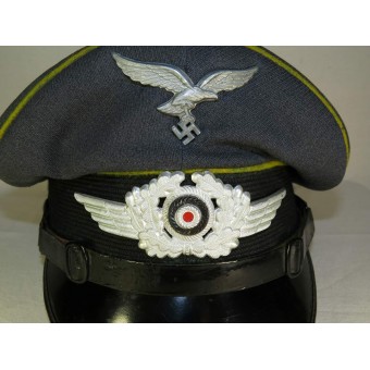 Luftwaffe NCOs Flying personnel or Fallschirmjager visor hat. Espenlaub militaria