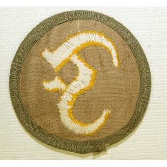 Wehrmacht Heer, DAK Pyrotechnician trade/award arm patch. Espenlaub militaria
