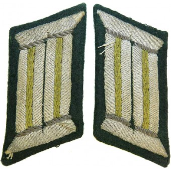 Wehrmacht Heer, officers collar tabs for Nachrichtentruppe/ Signals. tunic removed. Espenlaub militaria