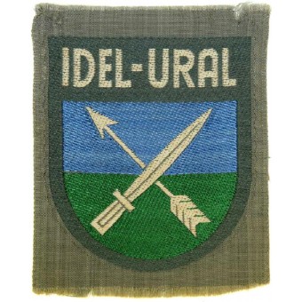 Wehrmacht Heer, Tatrian volunteers sleeve shield- Idel Ural. BeVo, mint unissued condition. Espenlaub militaria