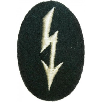 WW2 German Signals operator with infantry unit trade patch. Espenlaub militaria