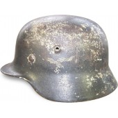 WW2 SE 64 M 40 Luftwaffe white camo steel helmet