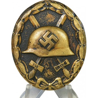 1939 Verwundetenabzeichen, Schwarz. Black wound badge. Espenlaub militaria