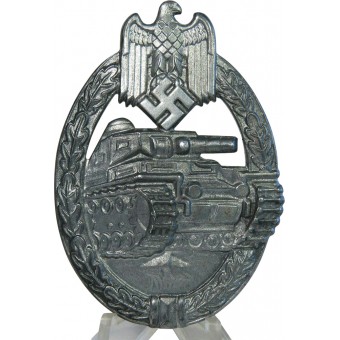 Panzer Assault Badge, Silver Grade, by Frank & Reif Stuttgart. Espenlaub militaria