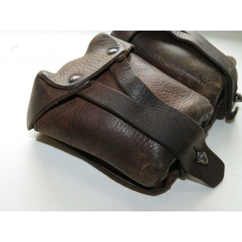 Brown leather WW2 RKKA Mosin rifle pouch.. Espenlaub militaria