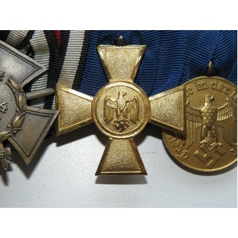 Medal bar of 4 awards for long service in Luftwaffe.. Espenlaub militaria