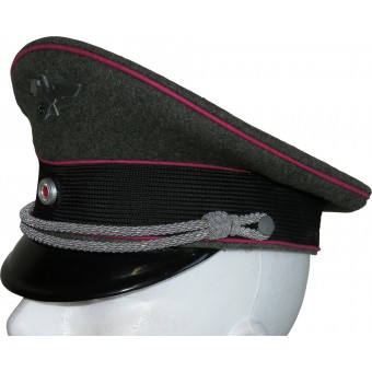 3rd Reich Factory protection police Werkschutz Polizei officers visor hat. Espenlaub militaria