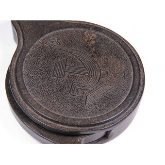 Magnifying glass in a carbolite case, from the set of the commanders bag of the Red Army. Espenlaub militaria