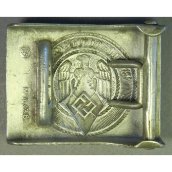 Hitler Youth (Hitlerjugend) aluminum buckle. RZM M 4/38. Espenlaub militaria