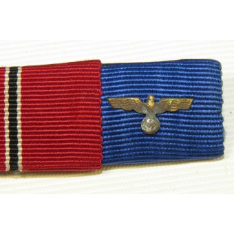 Ostfront Medal and Long Service Medal ribbon bar. Espenlaub militaria