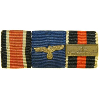 WW2 3rd Reich Wehrmacht Soldier or NCO ribbon bar. Espenlaub militaria