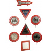  3rd Reich Winterhilfswerk badges series of road signs