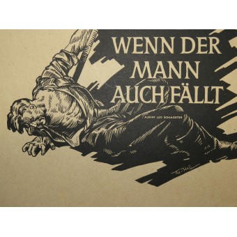 The banner should stand even if the man fell.  Albert Leo Schlageter. Espenlaub militaria